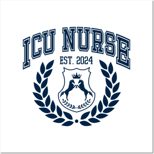 College ICU Nurse Graduation 2024 Custom Posters and Art